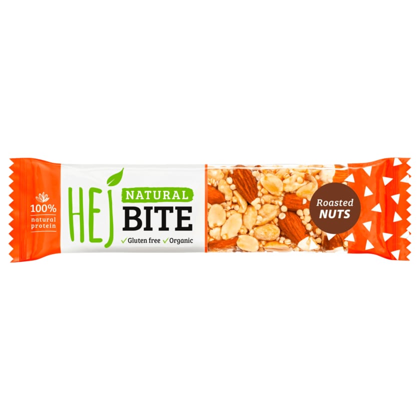 HEJ Natural Bite Bar Roasted Nuts 40g